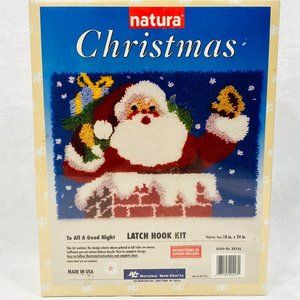 Santa Latch Hook Rug Kit - 18" x 24" - NIB